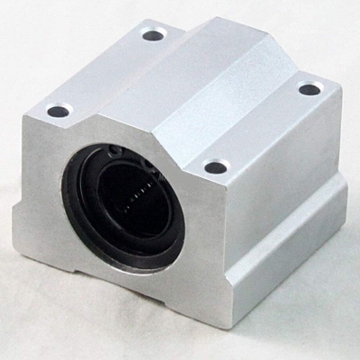 Picture of Aluminum Linear Motion 8mm Ball Bearing Slide Bushing 34x30x22mm Solid Polymer Linear Motion Shaft SC8UU For CNC Machine 3D Printer