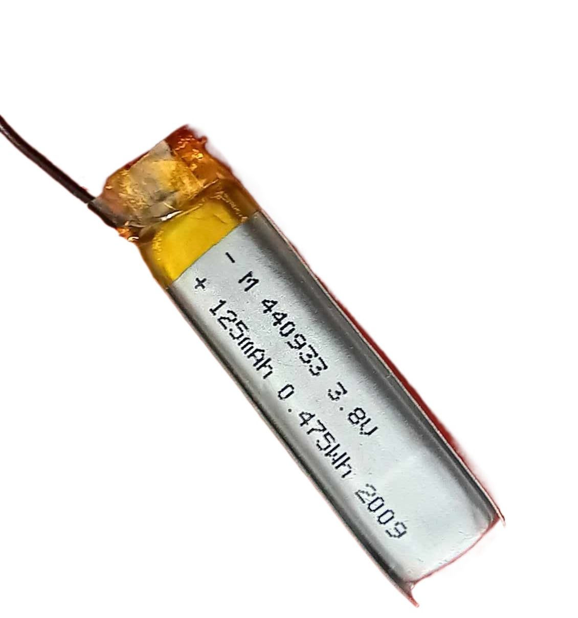 Picture of 125mAh Lipo Battery BLUETOOTH Headphone Battery 3.7V Lipo Battery 125mAh Size 33x9x4.4 mm 3.7V Lithium Battery 3.7V Rechargeable Battery For Headphone Bluetooth