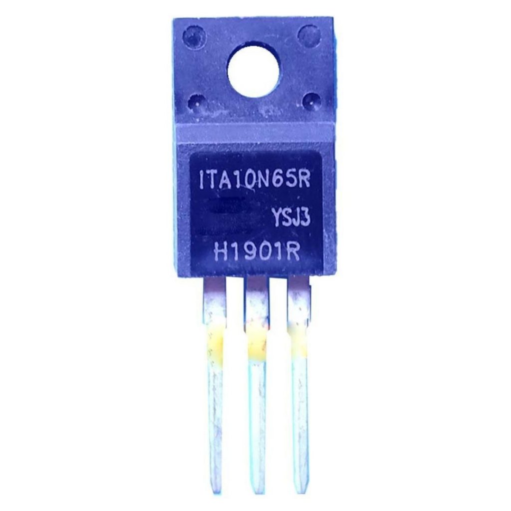 Picture of ITA10N65R IC 10N65 MOSFET ITA10N65R 650V 10A MOSFET IC TO-220 Package 3 Pin Leads MOSFET ITA10N65R NPN Transistor