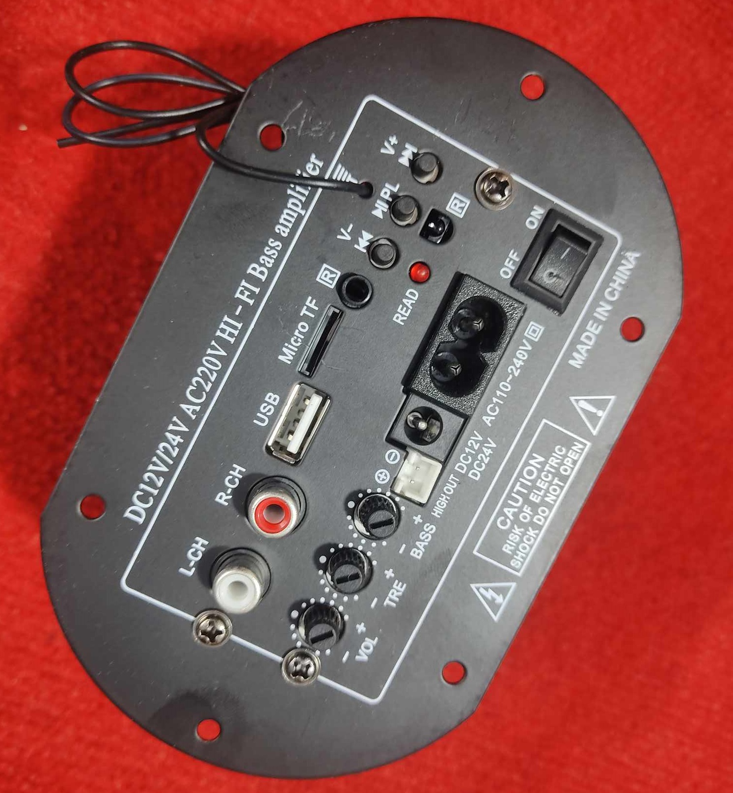 Picture of UTC2009 Amplifier Circuit Vehicle Car 12V 24V 220V 35W Digital Amplifier Board Hi Fi Base Amplifiers UTC2009 TDA2009 Subwoofer Amplifier Home Speaker With Remote Control Car Audio Amplifiers