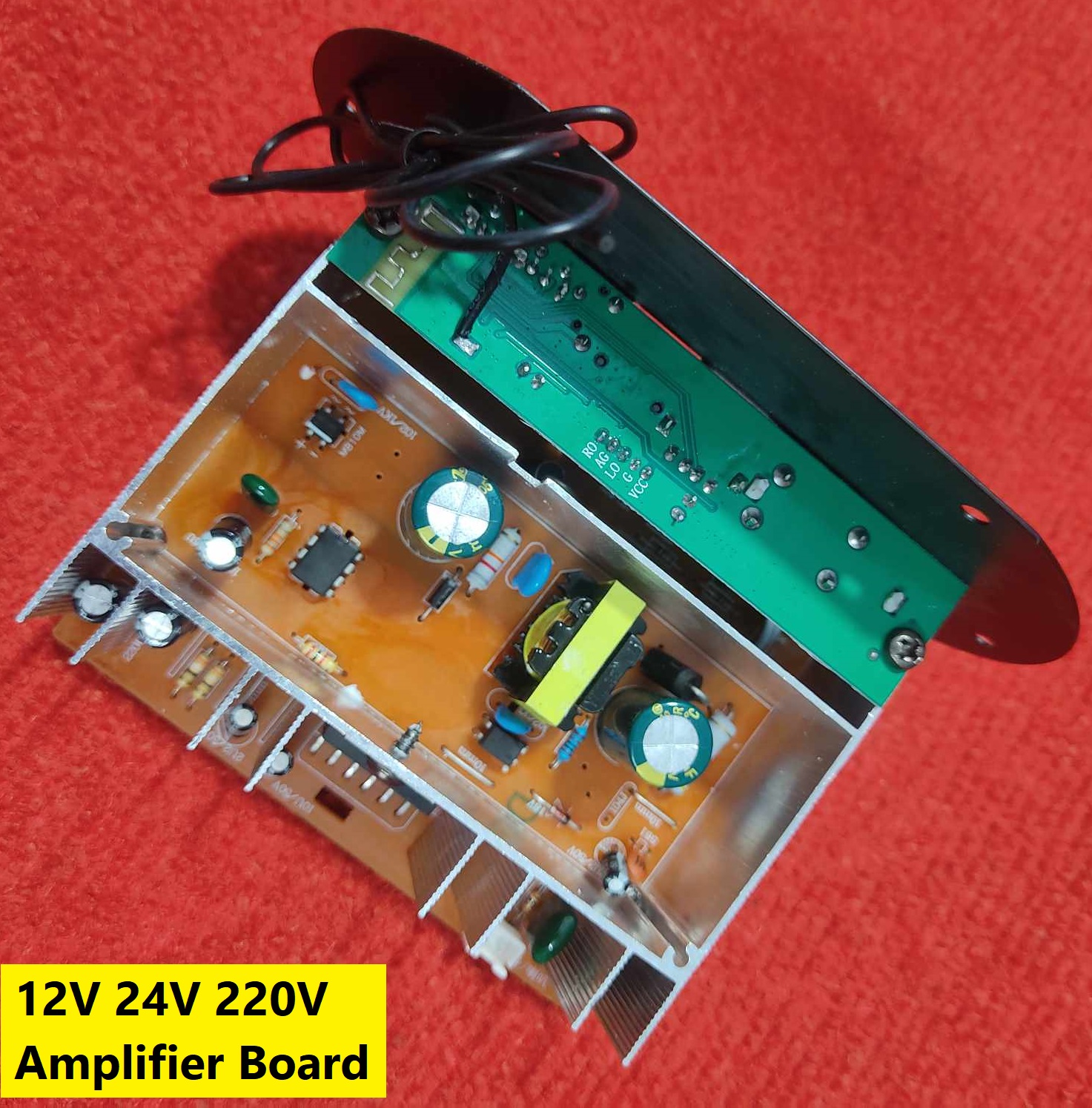 Picture of UTC2009 Amplifier Circuit Vehicle Car 12V 24V 220V 35W Digital Amplifier Board Hi Fi Base Amplifiers UTC2009 TDA2009 Subwoofer Amplifier Home Speaker With Remote Control Car Audio Amplifiers
