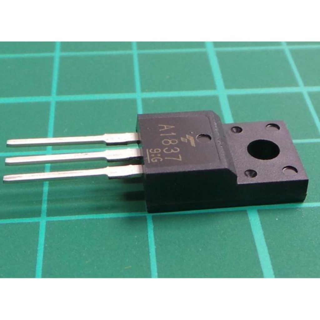 Picture of A1837 PNP Transistor 2SA1837 Transistor IC A1837 Transistor 230V 1A 20W Audio Power Amplifier TO-220 Package A1837 IC 3 Pin Leads Transistors