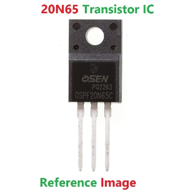 Picture of 20N65 Transistor FCPF20N65 Transistor IC FQPF20N65C IC 20A 650V 20N65 Transistor Silicon N-Channel 3 Pin Leads TO-220F 20N65 MOSFET