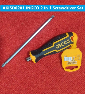 Picture of AKISD0201 ING-CO 2 In 1 Screwdriver Set Tools Sets Standard Star Screwdriver PH2 & Flat Minus SL6 Screwdriver