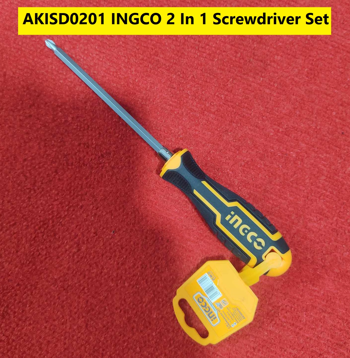 Picture of AKISD0201 ING-CO 2 In 1 Screwdriver Set Tools Sets Standard Star Screwdriver PH2 & Flat Minus SL6 Screwdriver