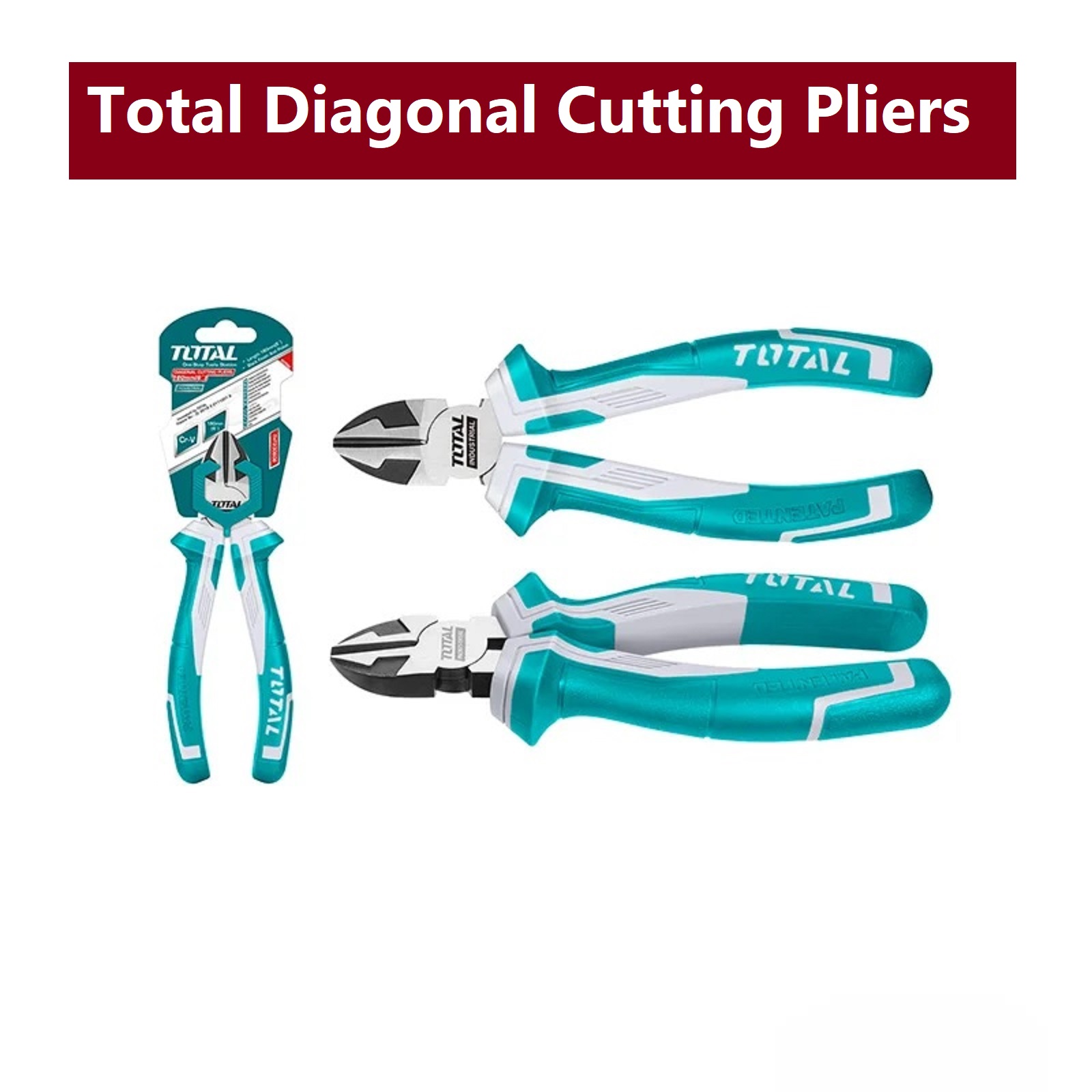 Picture of THT230606 To-tal Diagonal Cutting Pliers Industrial 6 Inch Diagonal Cutting Pliers 160mm Length Tools Sets