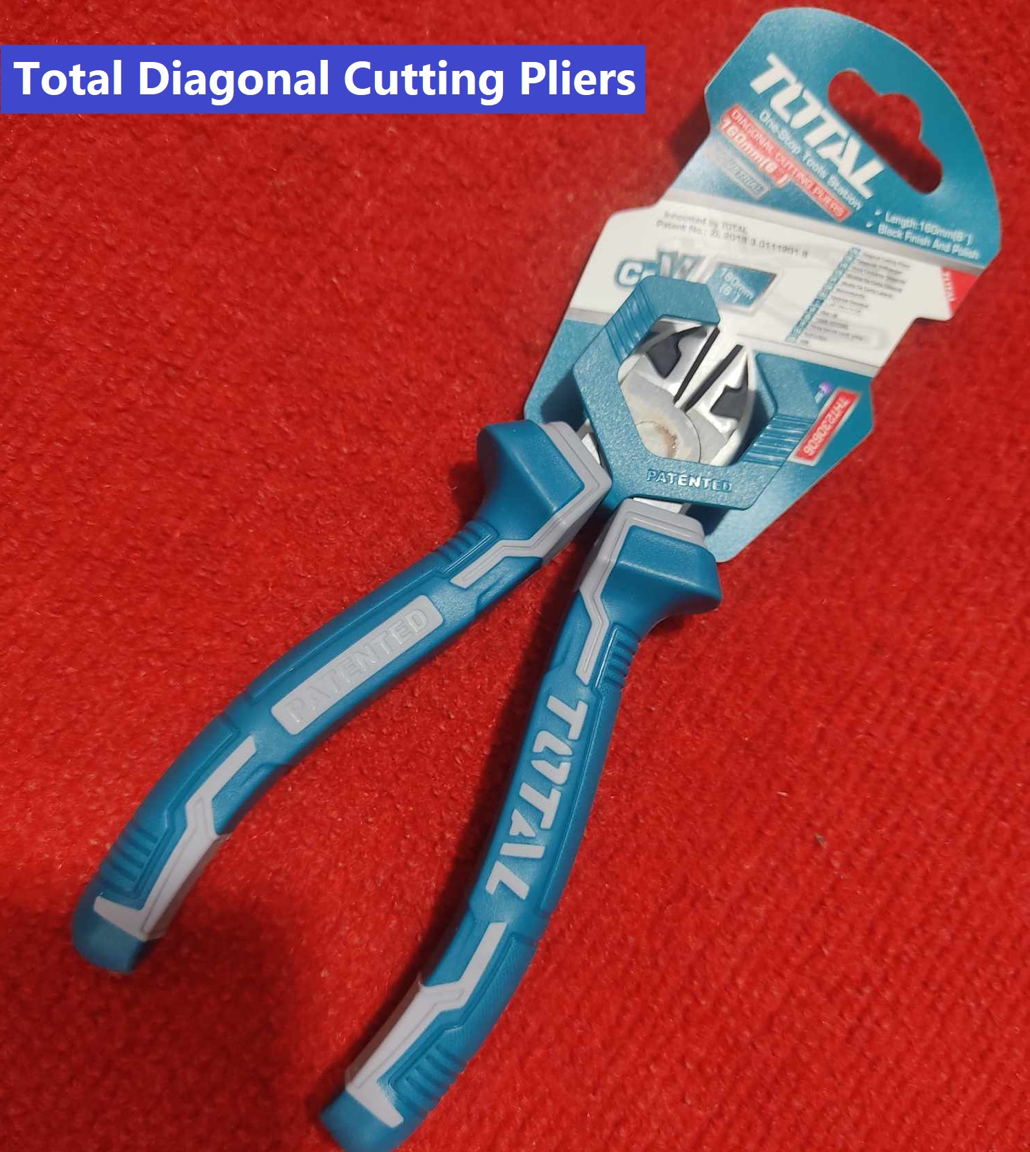 Picture of THT230606 To-tal Diagonal Cutting Pliers Industrial 6 Inch Diagonal Cutting Pliers 160mm Length Tools Sets