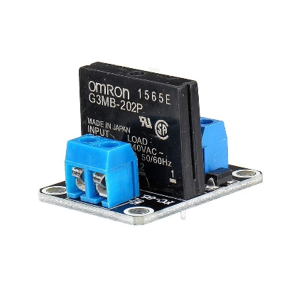 Picture of 1 Channel 5V Module Solid State Relay High Level Trigger DC-AC PCB SSR In 5VDC Out 240V AC 2A