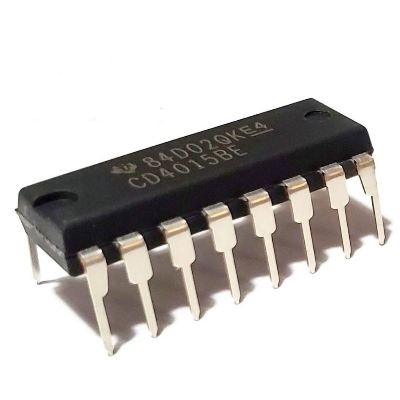 Picture of A Class CD4015BE IC 4015 DIP-16 Pin Dual In Package Leads CD4015 IC