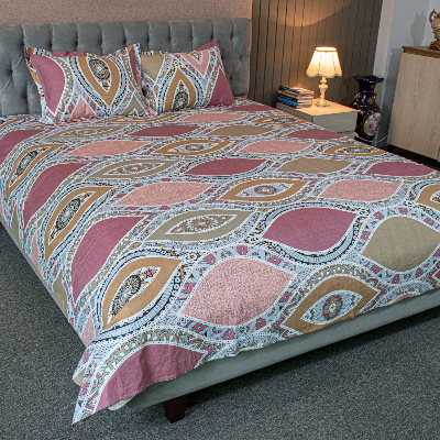 Printed Bedsheet – Brown ALLORA BDonline shop bangladeshothoba.com