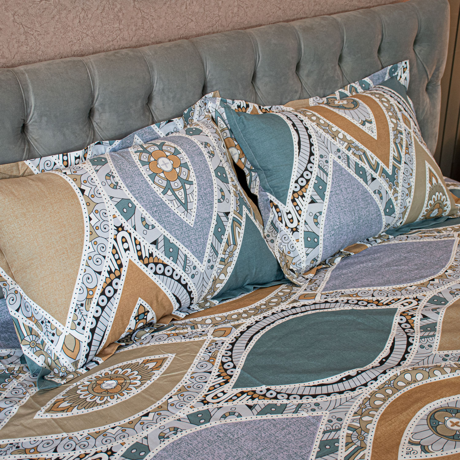Printed Bedsheet – Golden ALLORA BDonline shop bangladeshothoba.com