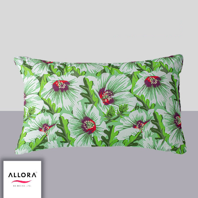 China Rose Print Bed Sheet – Green ALLORA BDonline shop bangladeshothoba.com