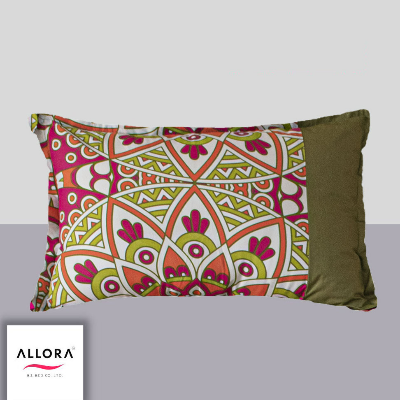 Alpana Print Bedsheet - Magenta ALLORA BDonline shop bangladeshothoba.com