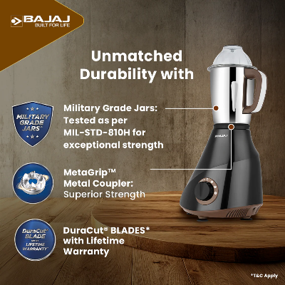Picture of Bajaj Armor Series QuadraMax 4 Jar 1000W Mixer Grinder