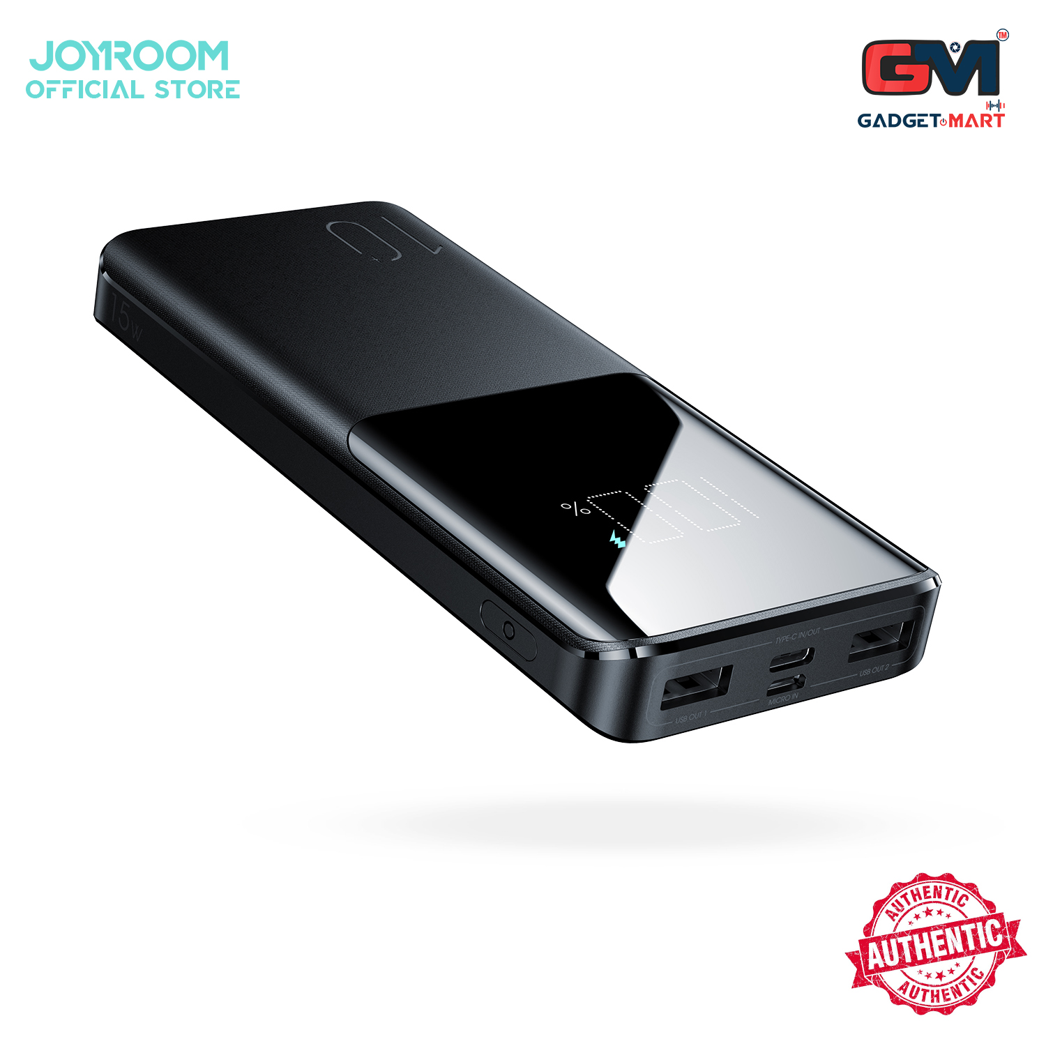 Picture of Joyroom JR-T013 15W Fast Charging Slim Power Bank 10000mAh-Black Picture of Joyroom JR-T013 15W Fast Charging Slim Power Bank 10000mAh-Black