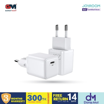 Picture of Joyroom L-P251 Fast USB Type C 25W 3A Wall Charger  -  White (EU Plug) Picture of Joyroom L-P251 Fast USB Type C 25W 3A Wall Charger  -  White (EU Plug)