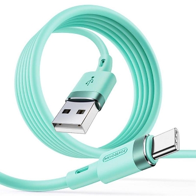 Picture of Joyroom S-1224N2 2.4A Liquid Silicone Micro USB to Type-C Charging Cable - 1.2m - Green