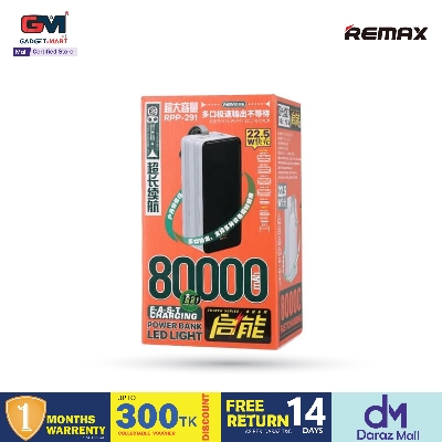 Picture of Remax RPP-291 80000mAh Big Capacity PD QC Fast Charging Camping Power Bank