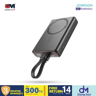 Picture of Joyroom JR-PBM01 magnetic 10000mAh 20W with stand + Lightning cable - USB-C - black Picture of Joyroom JR-PBM01 magnetic 10000mAh 20W with stand + Lightning cable - USB-C - black