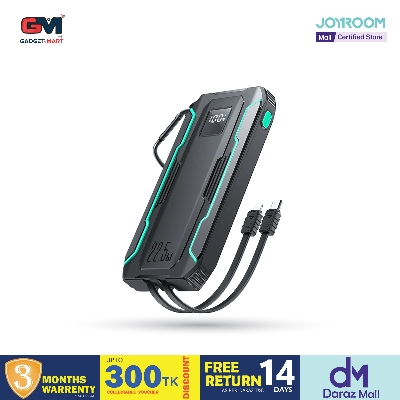Picture of JOYROOM JR-L017 22.5W 10000mAh with Dual Cables Travel Friendly Power Bank - Black Picture of JOYROOM JR-L017 22.5W 10000mAh with Dual Cables Travel Friendly Power Bank - Black
