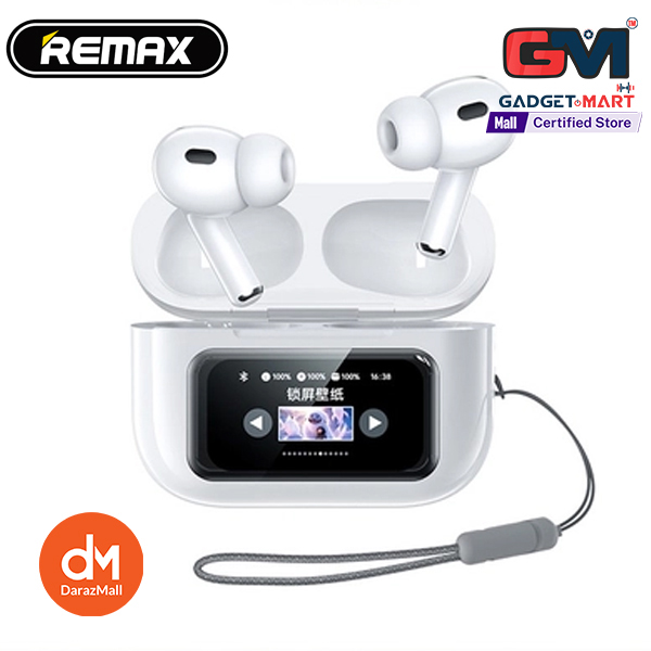 Picture of REMAX Cozypods W30N Noise-Cancelling True Wireless Earbuds with Touch Screen - White
