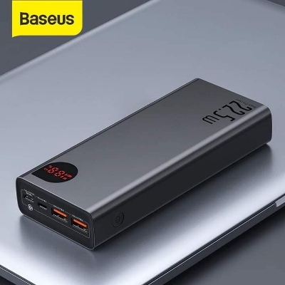 Picture of Baseus 22.5W Adaman 20000mAh Power Bank Quick Charge 4.0 + Supercharge – Black