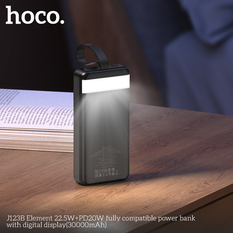 Picture of HOCO J123B 22.5W+PD20W Digital Display Fast Charging 30000mAh Phone Power Bank