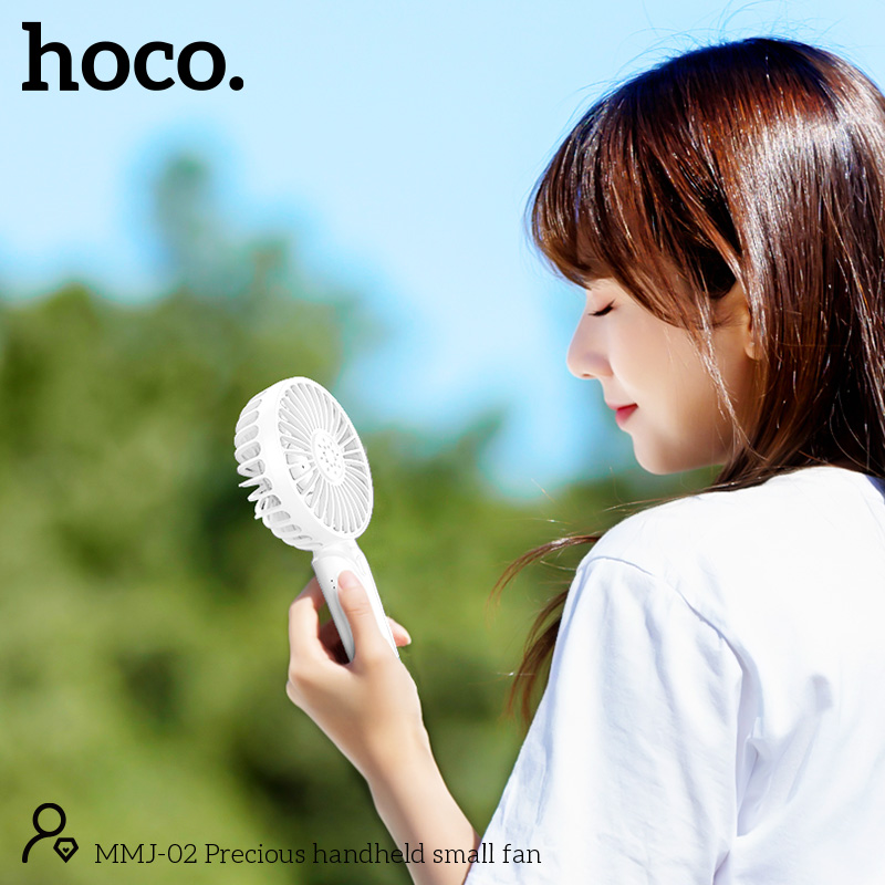 Picture of Hoco Portable Hand Carry Mini Handheld Fan - White