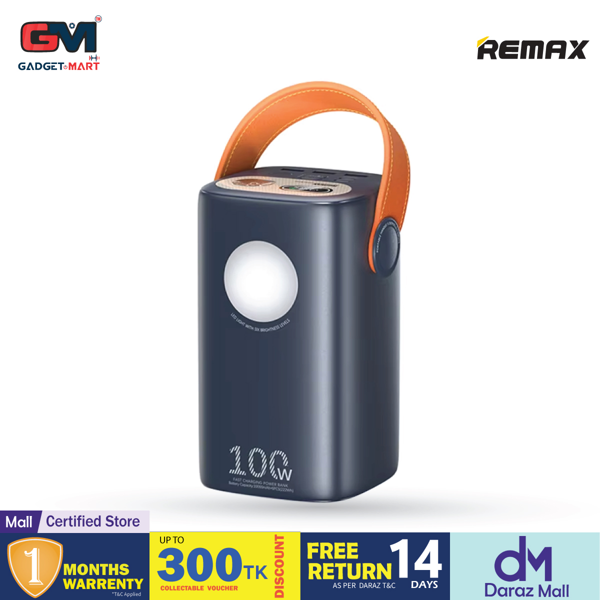 Picture of REMAX RPP-100 Gutitan Series 60000mAh PD+QC Fast Charging Power Bank (PD 100W+QC 22.5W) - Gray