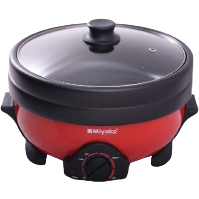 Picture of Miyako Double Pot Multi cooker, Electric Curry Cooker With Double Pot, Removable non-stick pan, Automatic cooking and warming system MC-350D (4 LTR)