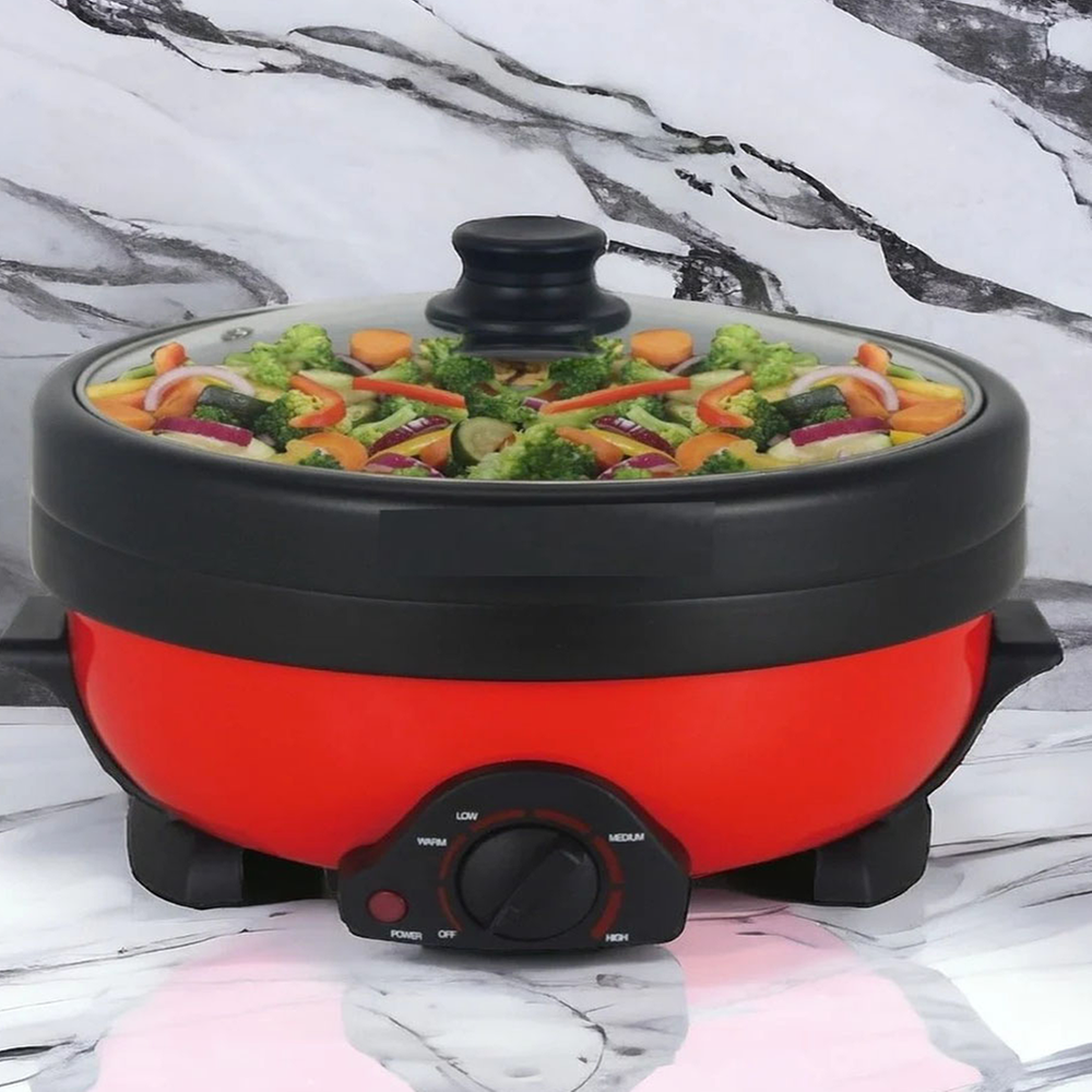 Picture of Miyako Double Pot Multi cooker, Electric Curry Cooker With Double Pot, Removable non-stick pan, Automatic cooking and warming system MC-350D (4 LTR)
