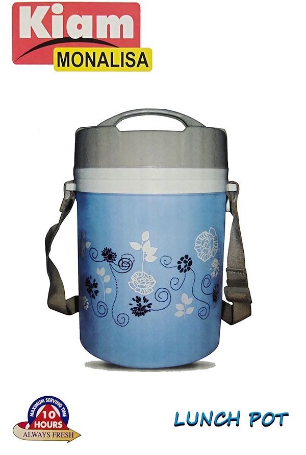 Picture of Kiam Monalisa Steel Hot Tiffin Carrier Lunch Pot - Box - Tiffin Box For Office