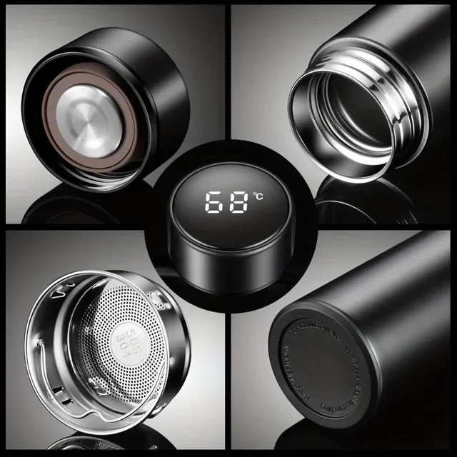 Picture of Smart Thermos Flask with Led Temperature Display In Touch water bottle| Puro Smart Shopping