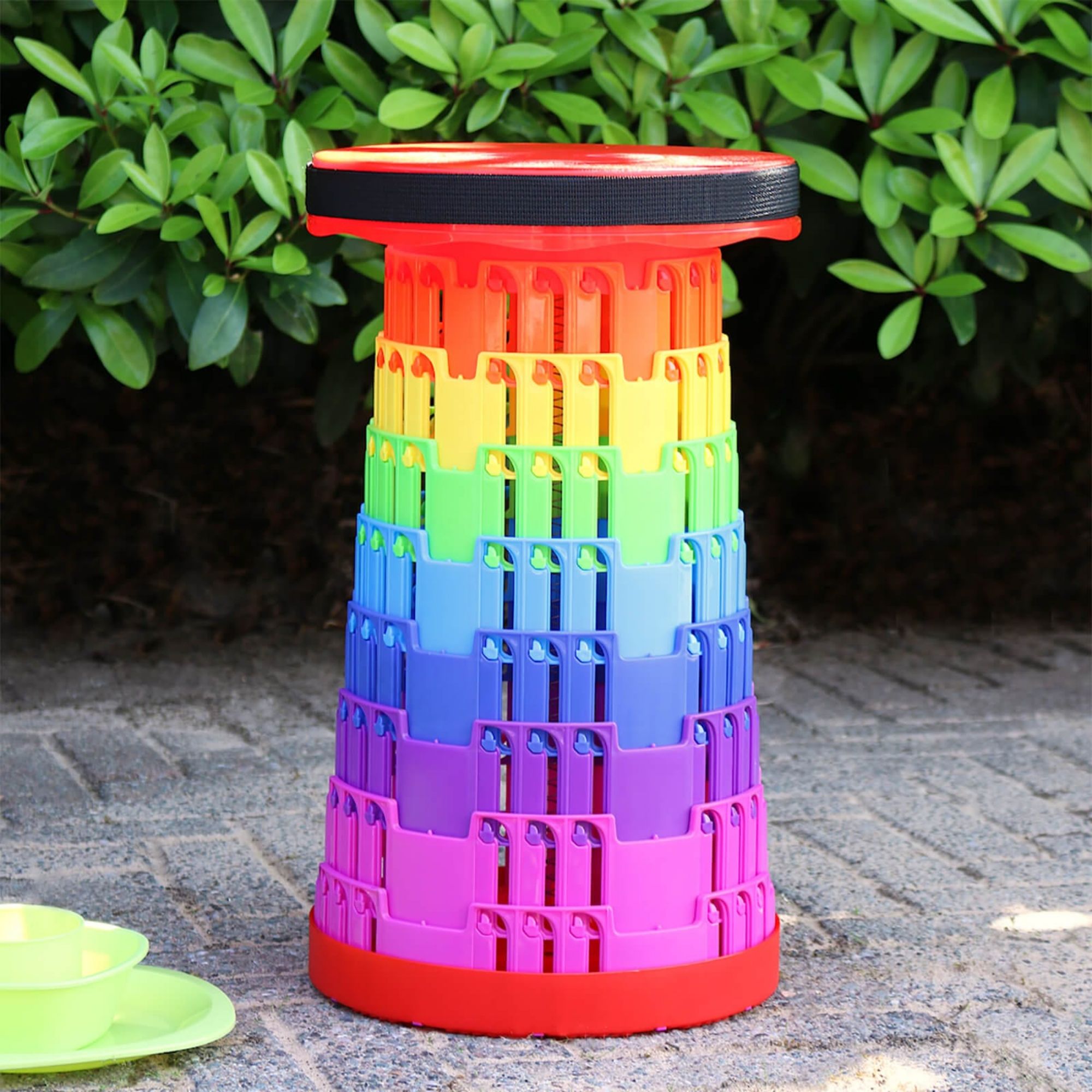 Picture of Magic Stool - Colorful Retractable Stool, Portable Telescopic Stool, Portable Camping Foldable Chair Telescopic Stools Seat for Outdoor Chairs Camping Stool