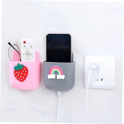 Picture of Cute Sticker Wall Mount Phone Charging Plug Holder