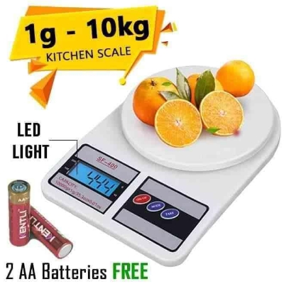 Picture of Digital Kitchen Scale 500g-10Kg || Electronic Kitchen Scale - Digital Kitchen Weighing Scale & Electronic Digital Scale Food Weight Machine for Diet, Nutrition, Health, Fitness, Baking & Cooking With LCD Display,