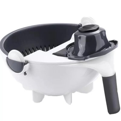 Picture of Magic Multifunction Vegetable Cutter with Drain Basket Kitchen Vegetable Fruit Chopper Grater