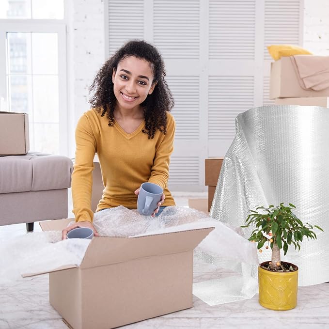 Picture of Premium Quality Bubble Wrapping Poly 43 inch x 10 Yards - Best Quality Air Bubble Rolls, Bubble Wrap for Packaging Material Single Side 3mm Bubble