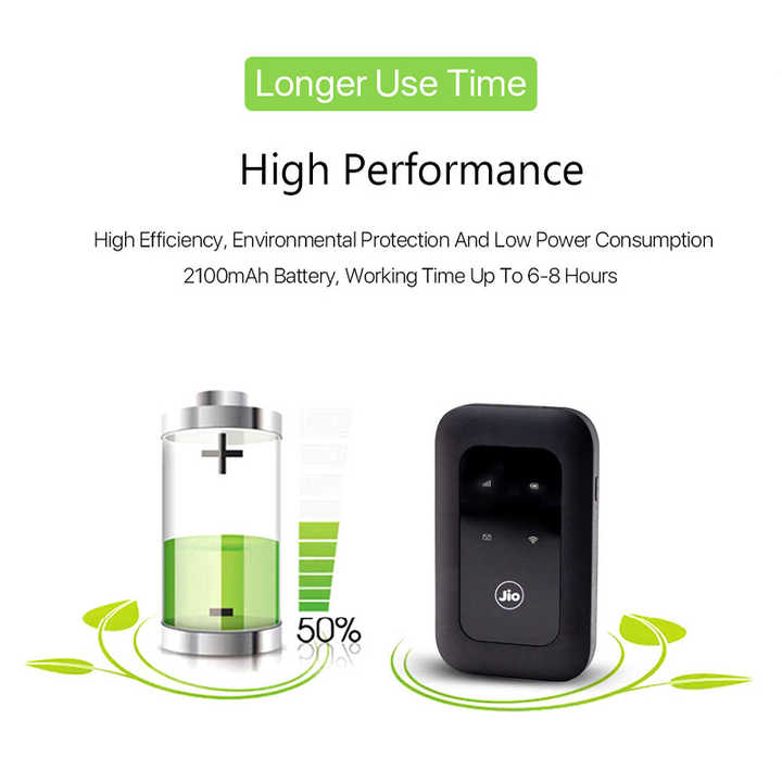 Picture of JioFi LTE OEM MF680S 4g router with sim card pocket router 2100mAh Type-C Cat4 pocket wifi 4g router