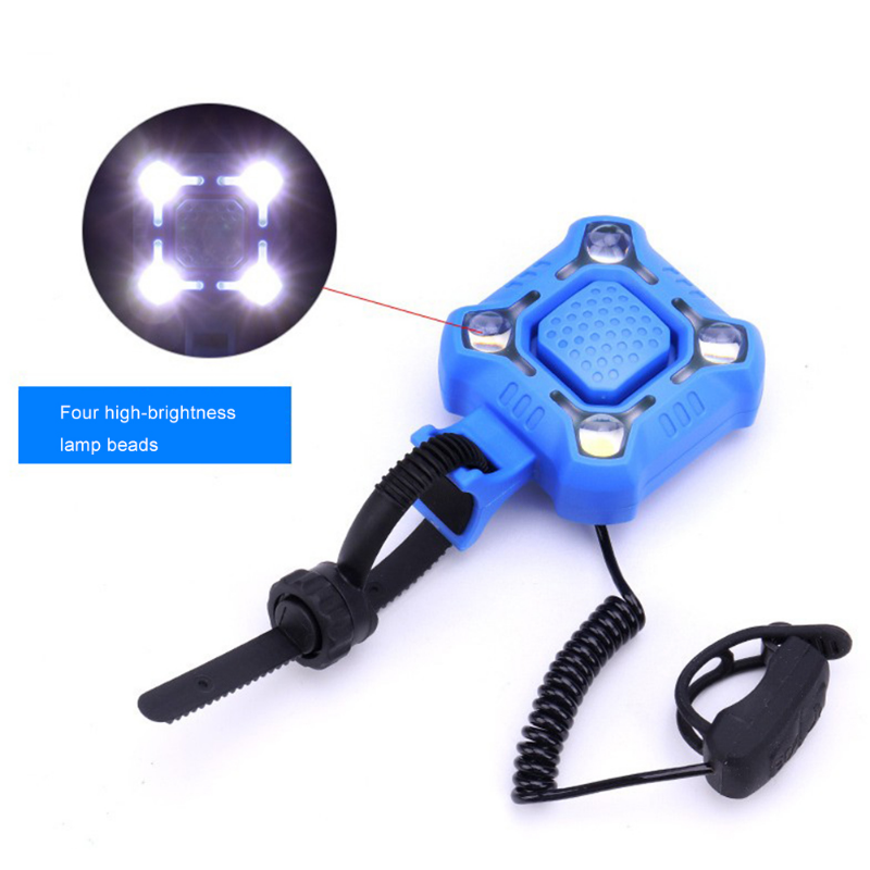 Picture of 2 In 1 Bicycle Light 140dB Horn Headlight Electric Bell USB Rechargeable Front Light Waterproof Loud Alarm Night Riding Lamp || bicycle headlight t6 l2, signalling light bicycle
bike tail light usb waterproof, bicy light, charger in bicycle light
