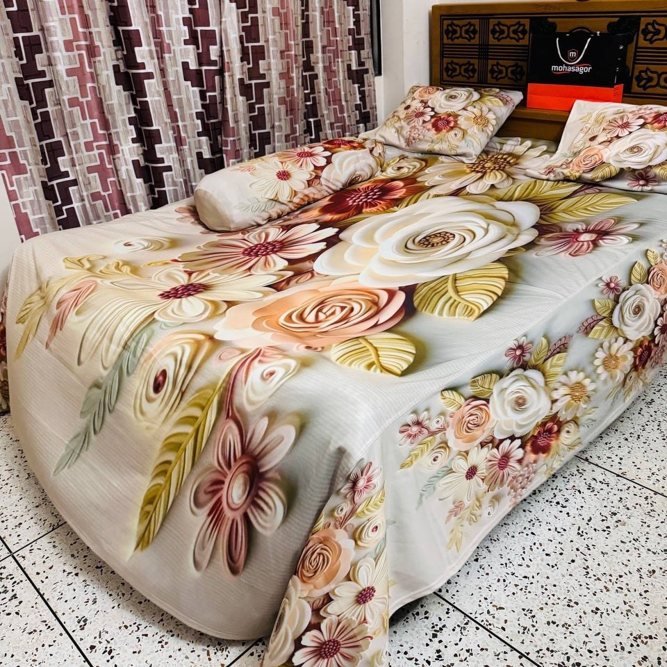 Picture of Primium 3D Bedsheet Four Piece Set