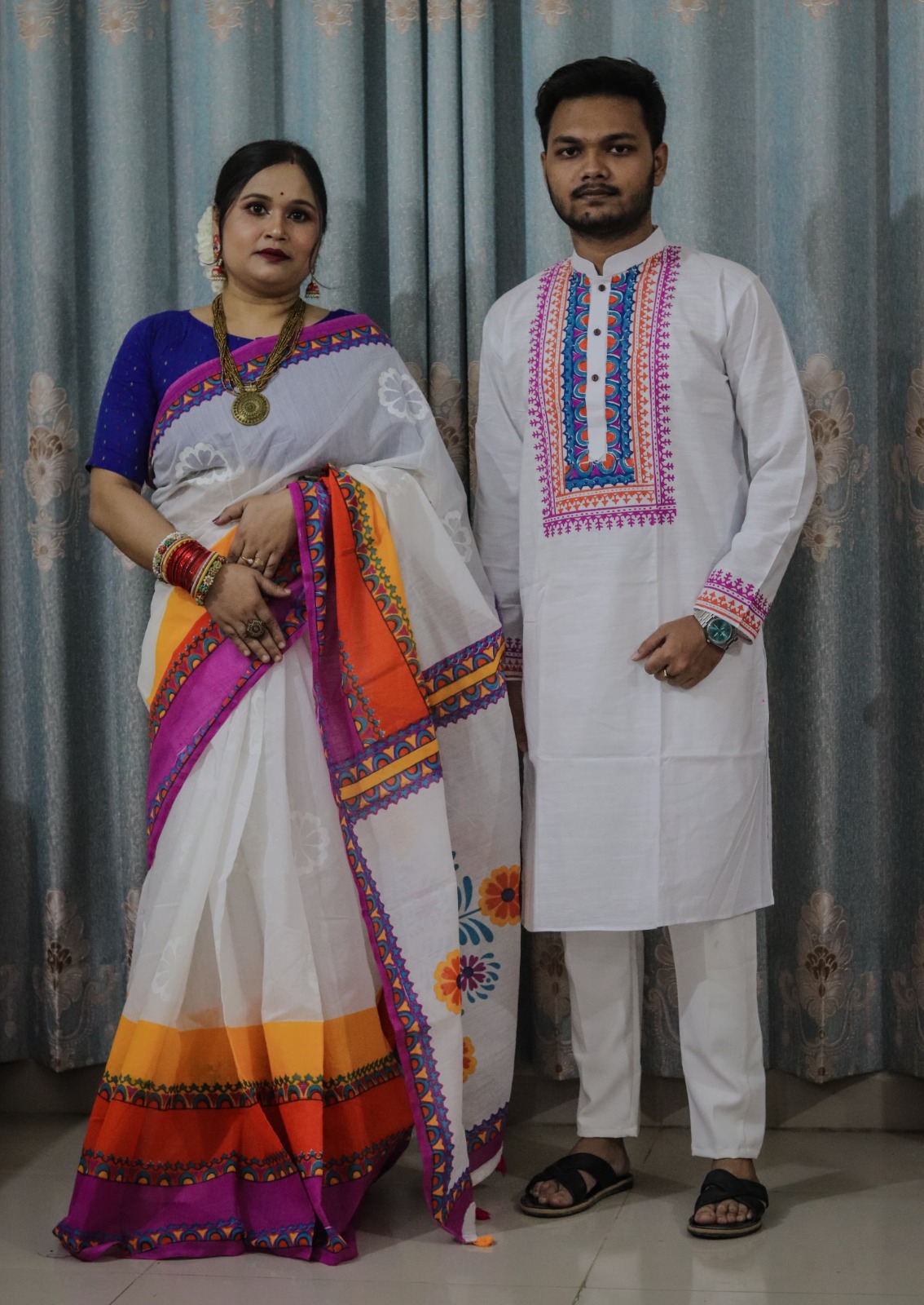 Picture of Sharee Panjabi Couple Set