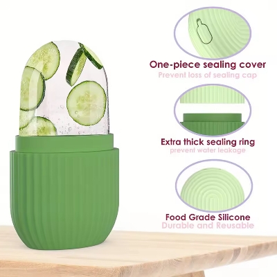 Picture of Ice Roller for Neck, Face & Eyes Massager | Face and Eye Puffiness | Silicone Ice Cube Trays Beauty Lifting Ice Ball Face Massager Contouring Eye Roller Facial Treatment