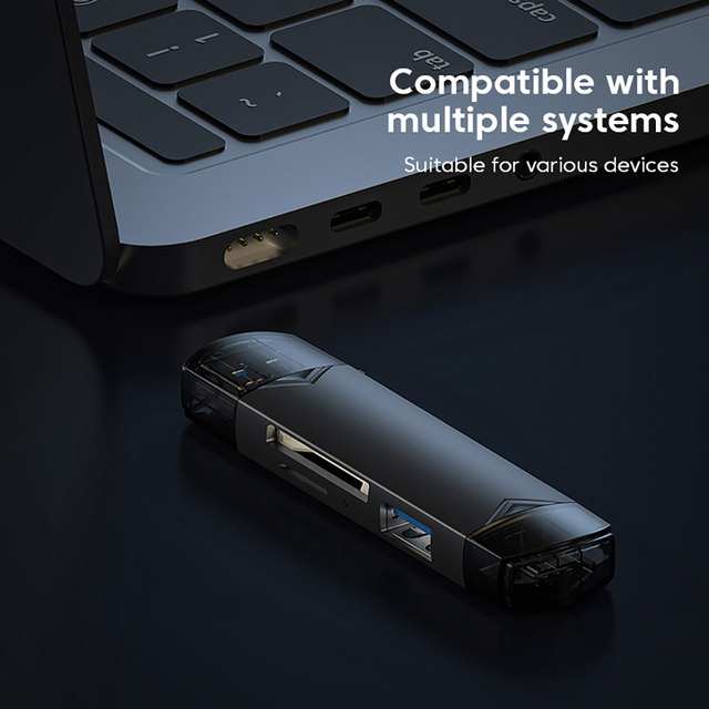 Picture of 6 in 1 Card Reader | OTG Type C SD TF Card Reader 6 in 1 USB 3.0 Micro USB Flash Drive Adapter 5Gbps High Speed Transfer