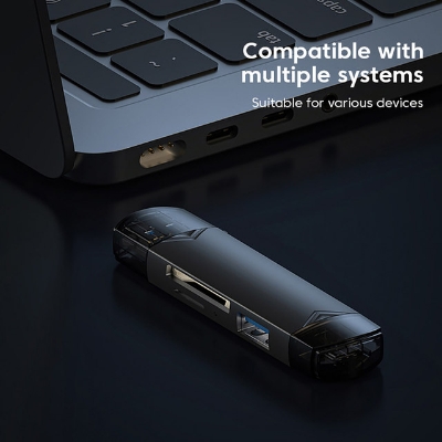 Picture of 6 in 1 Card Reader | OTG Type C SD TF Card Reader 6 in 1 USB 3.0 Micro USB Flash Drive Adapter 5Gbps High Speed Transfer