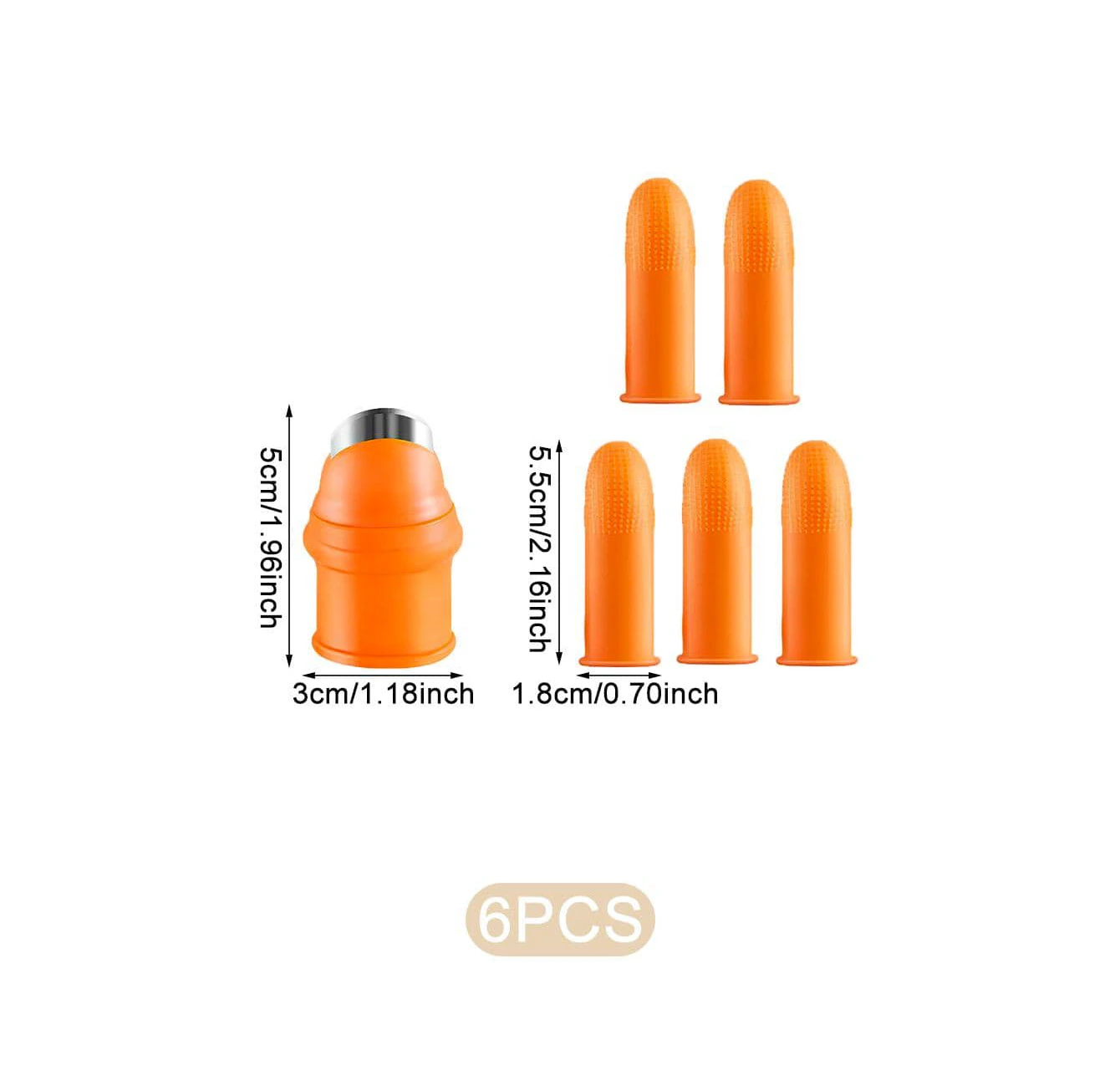 Picture of Finger Cutter 6Pcs Set | vegetable cutter