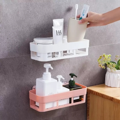 Picture of 2Pcs Kitchen Bathroom Organizer Shelves Wall Hanger