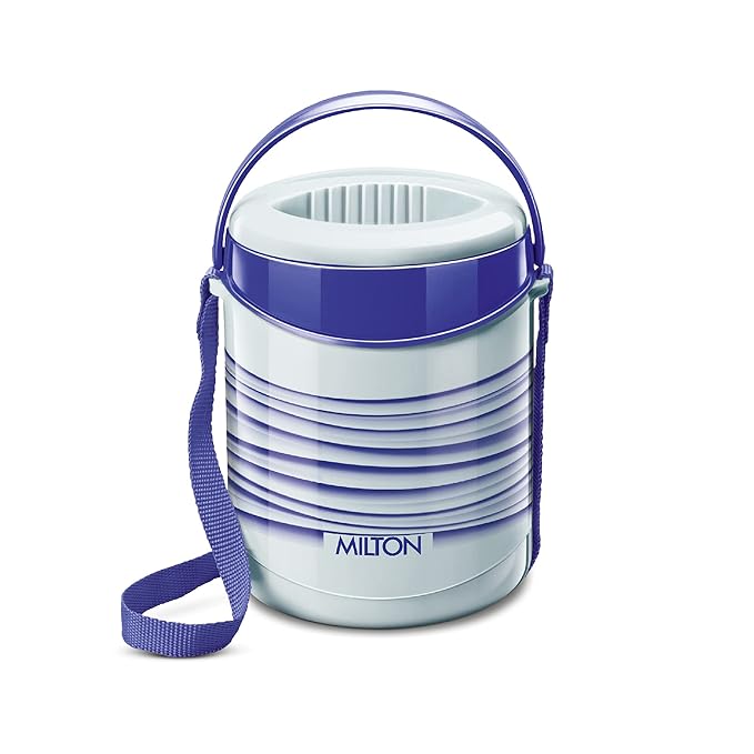 Picture of Milton 3 Liyar Tiffin Box - Insulated, Hot & Cold Leak-Proof Lunch Box for Office, College, Picnic, Blue