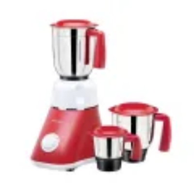 Picture of Bajaj Ruby 800-Watt Mixer Grinder with 3 Jars (White/Red)