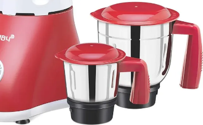 Picture of Bajaj Ruby 800-Watt Mixer Grinder with 3 Jars (White/Red)